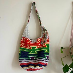 The Sak Rainbow Crochet Bag